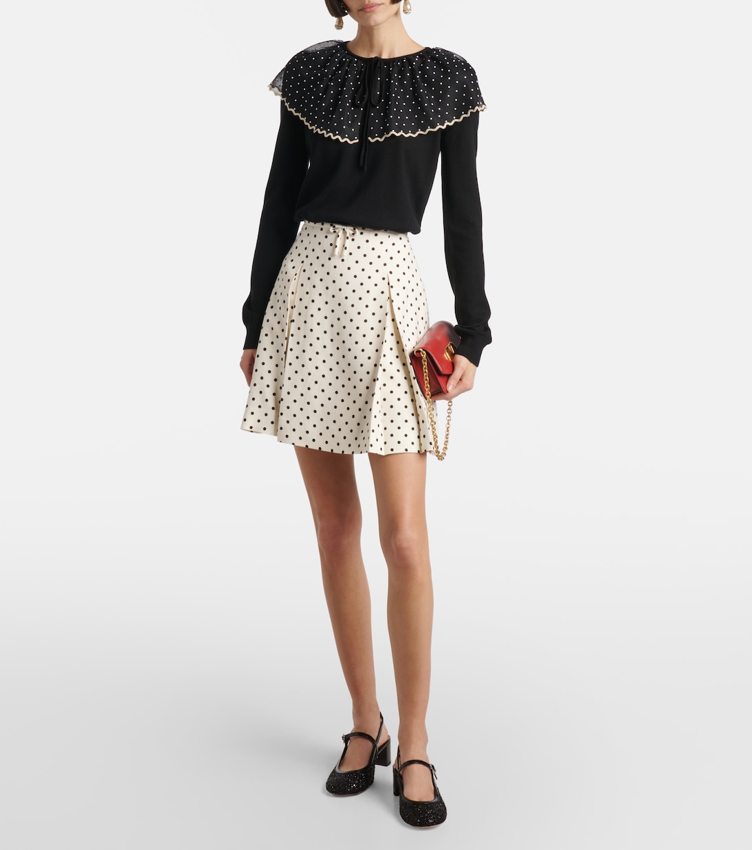 Leather-trimmed slingback pumps | Gianvito Rossi