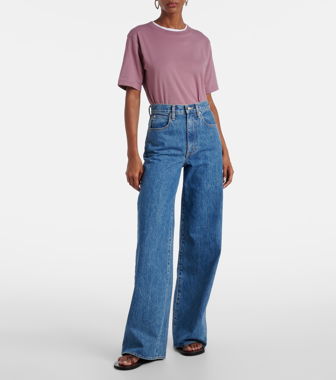 Jeans Eva a vita alta e gamba larga | Slvrlake