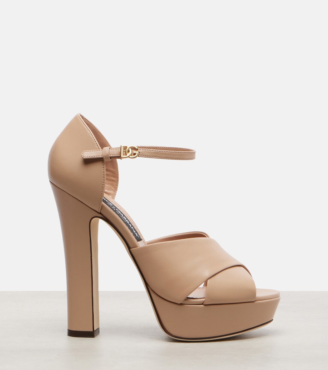 Leather platform sandals | Dolce&Gabbana