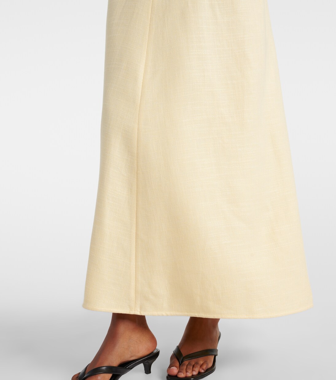 Vestido largo drapeado | Toteme