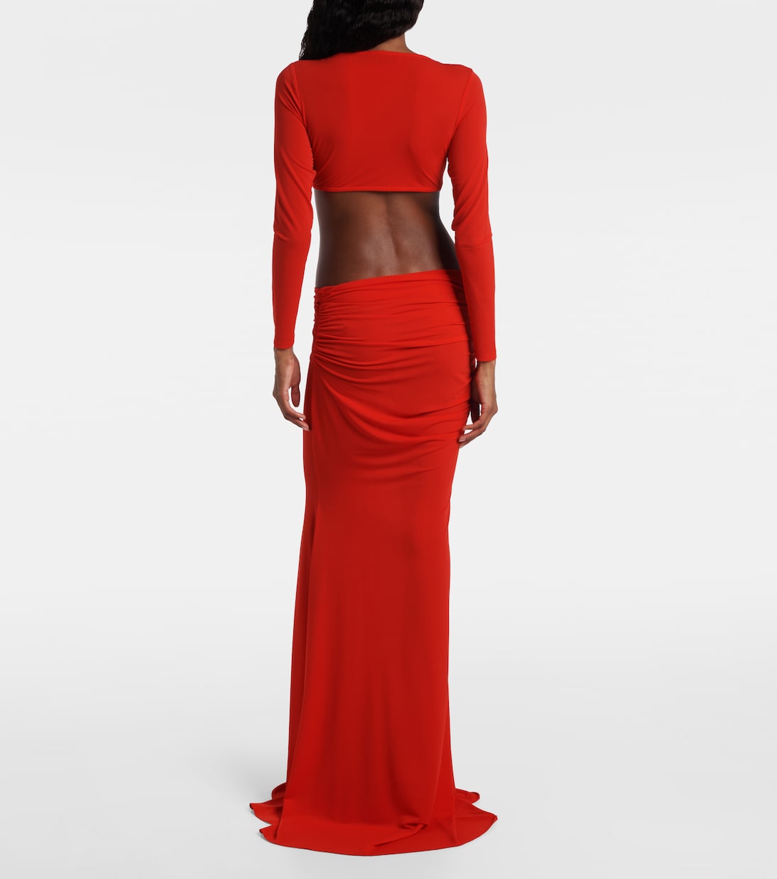 Gathered crêpe jersey gown | Alex Perry