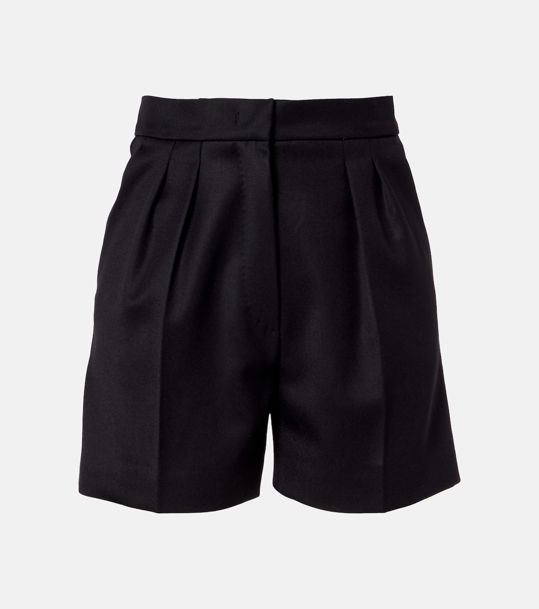Ozieri high-rise virgin wool shorts | Max Mara