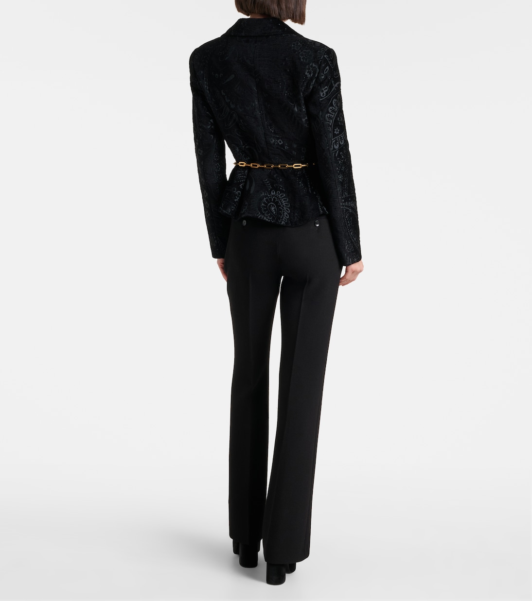High-rise wool flared pants | Etro