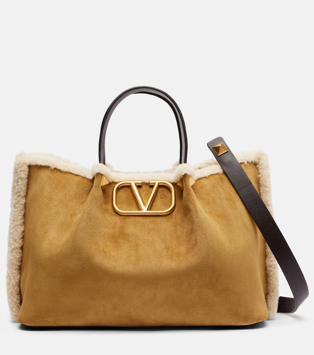 VLogo Medium suede tote bag | Valentino Garavani