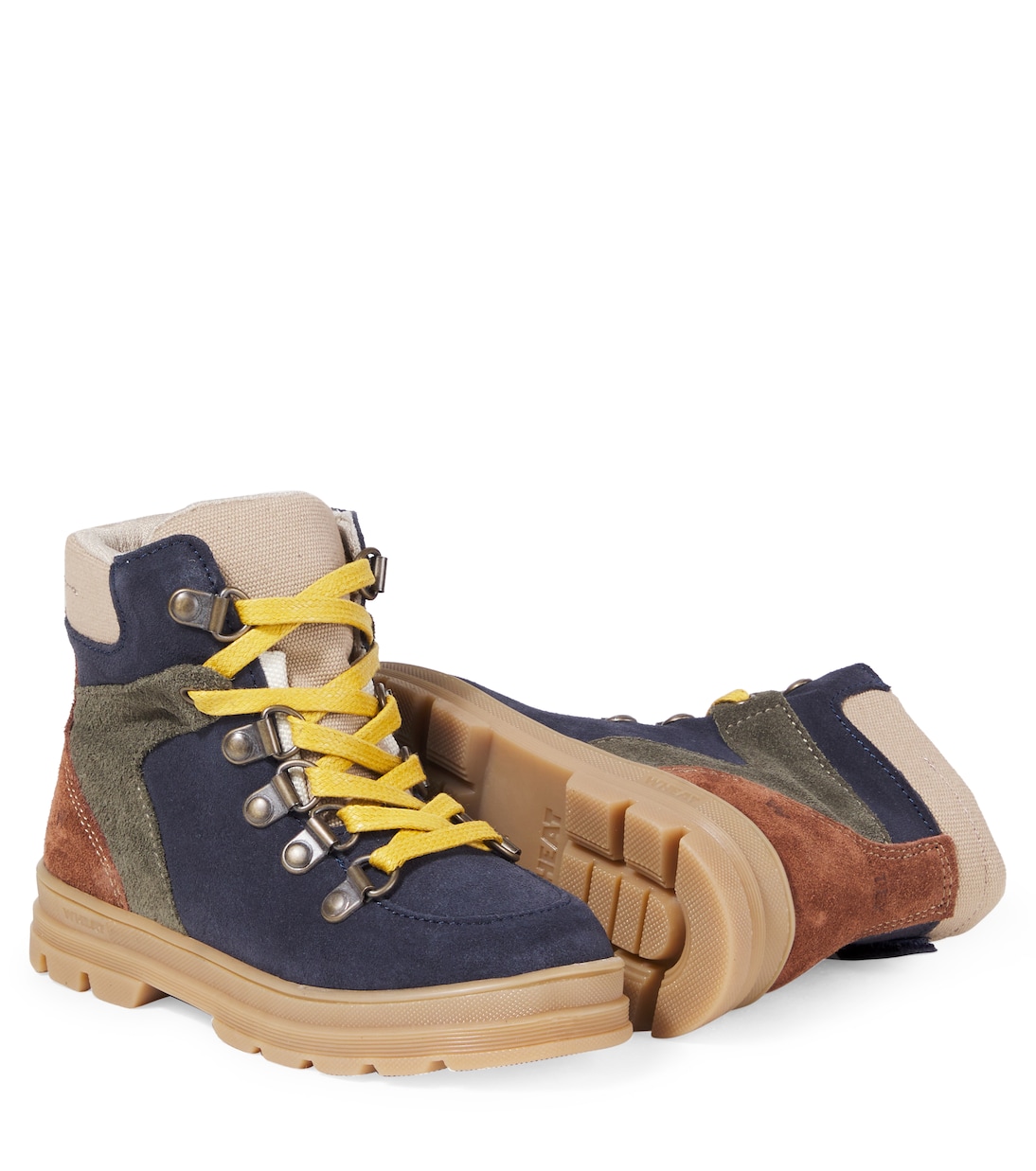 Toni suede and canvas boots | Wheat