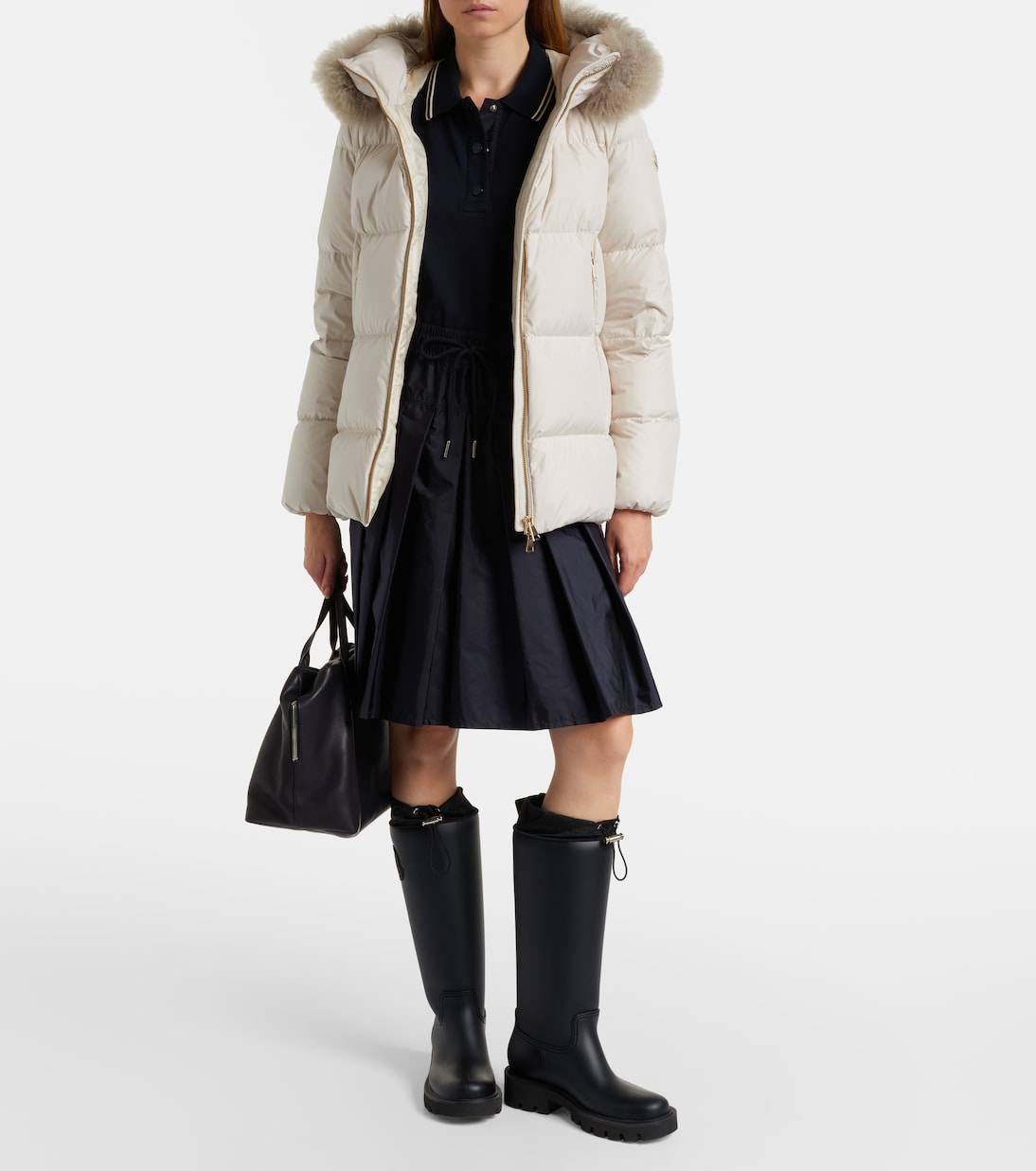 Daunenjacke Laichefur mit Shearling | Moncler