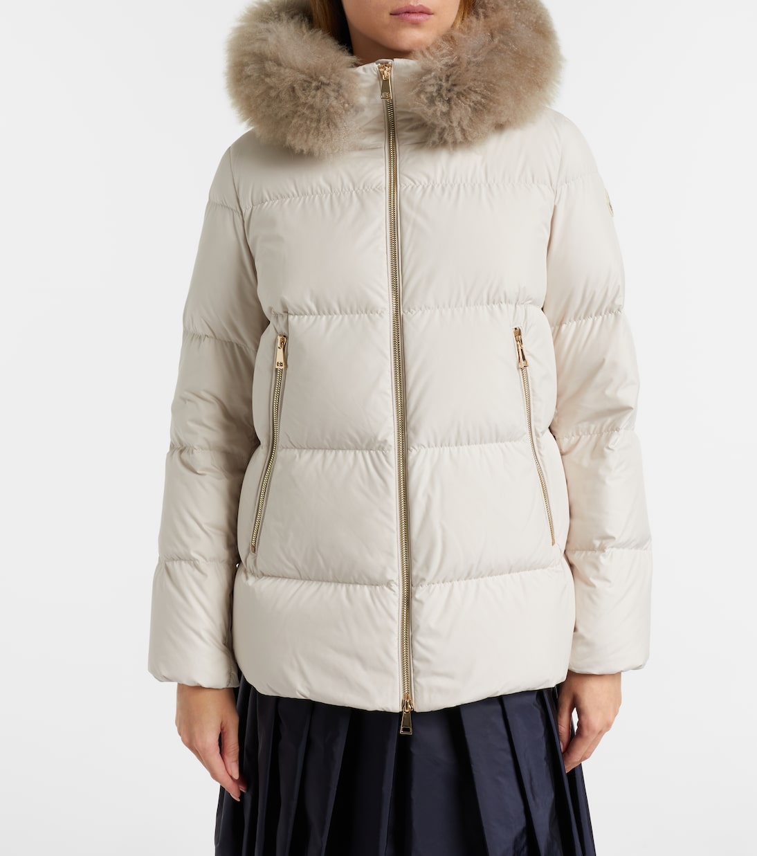 Daunenjacke Laichefur mit Shearling | Moncler