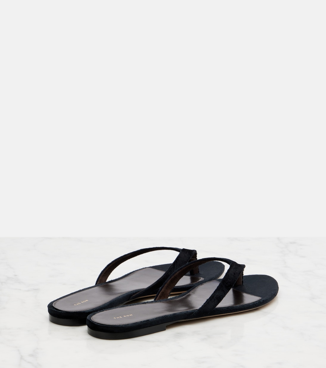 Sacha velvet thong sandals | The Row