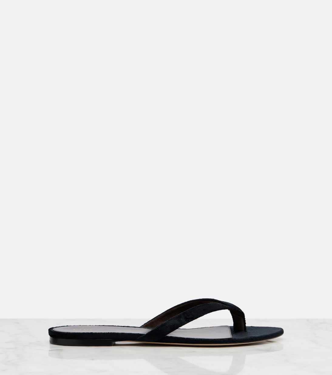 Sacha velvet thong sandals | The Row
