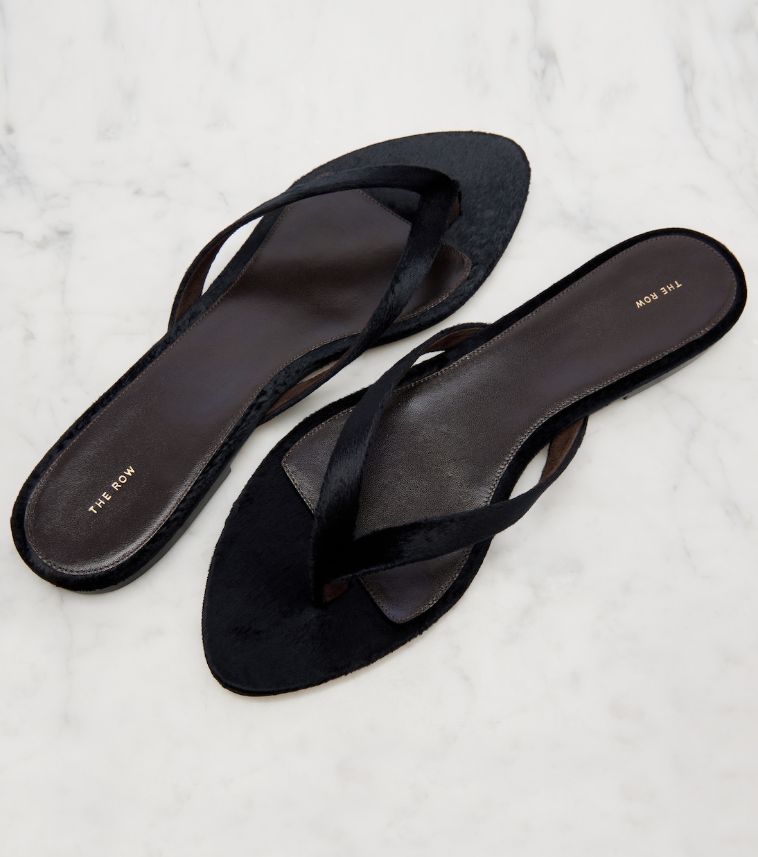 Sacha velvet thong sandals | The Row