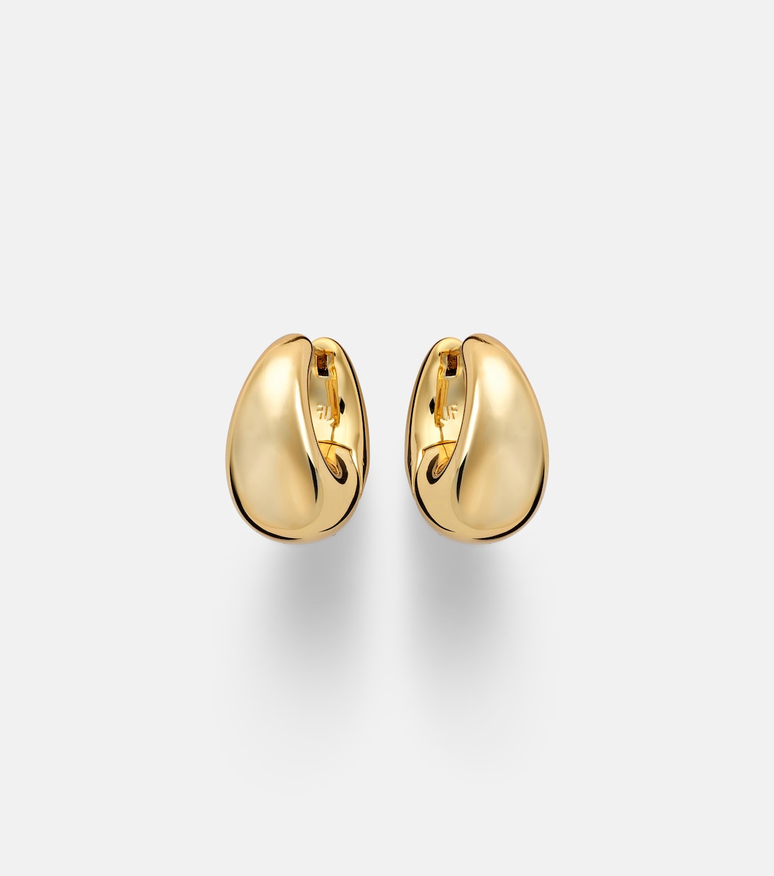 Dylan gold-plated huggie earrings | Jennifer Fisher
