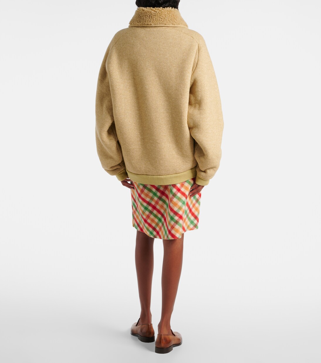 Logo fleece blouson | Miu Miu