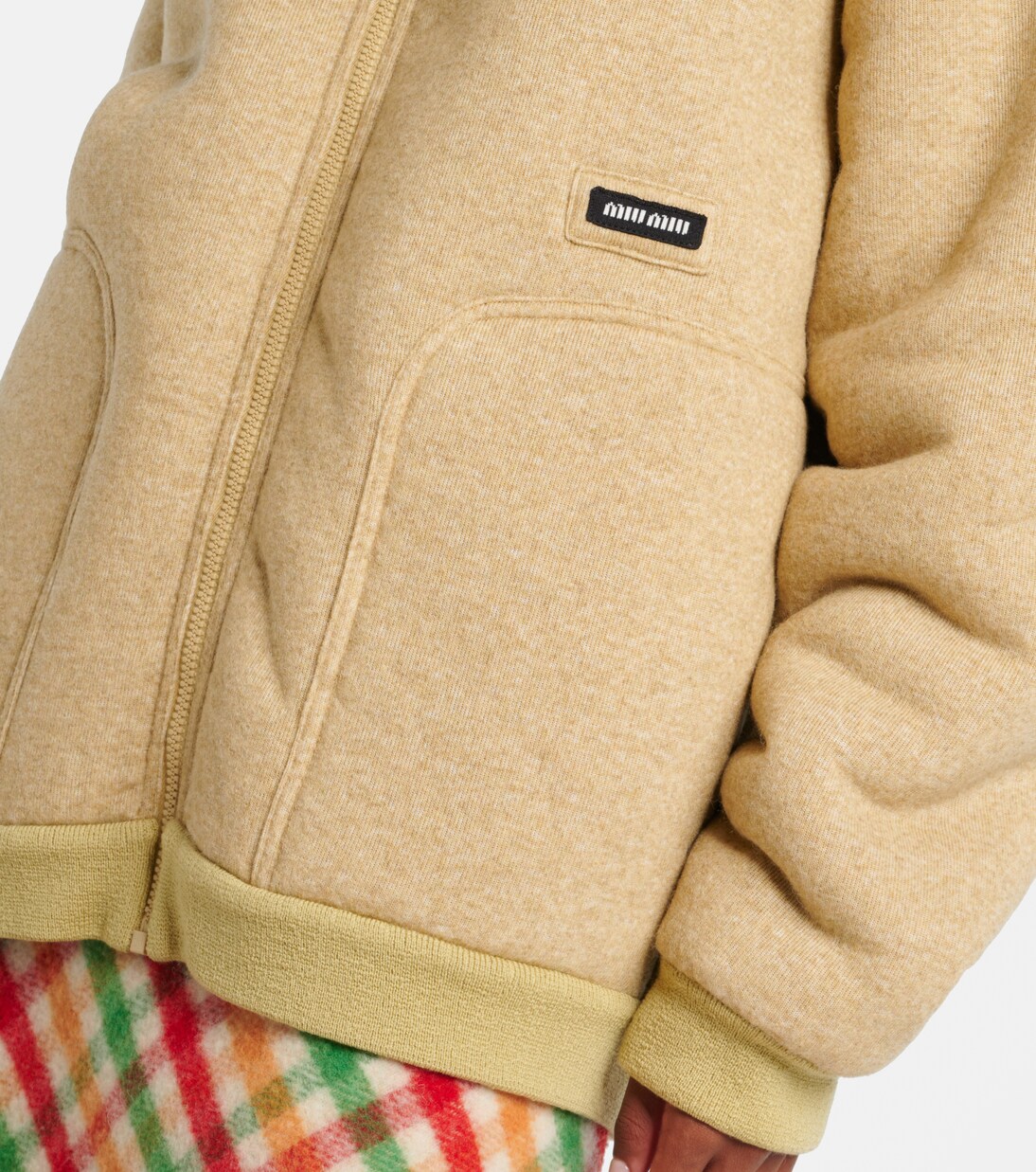 Logo fleece blouson | Miu Miu