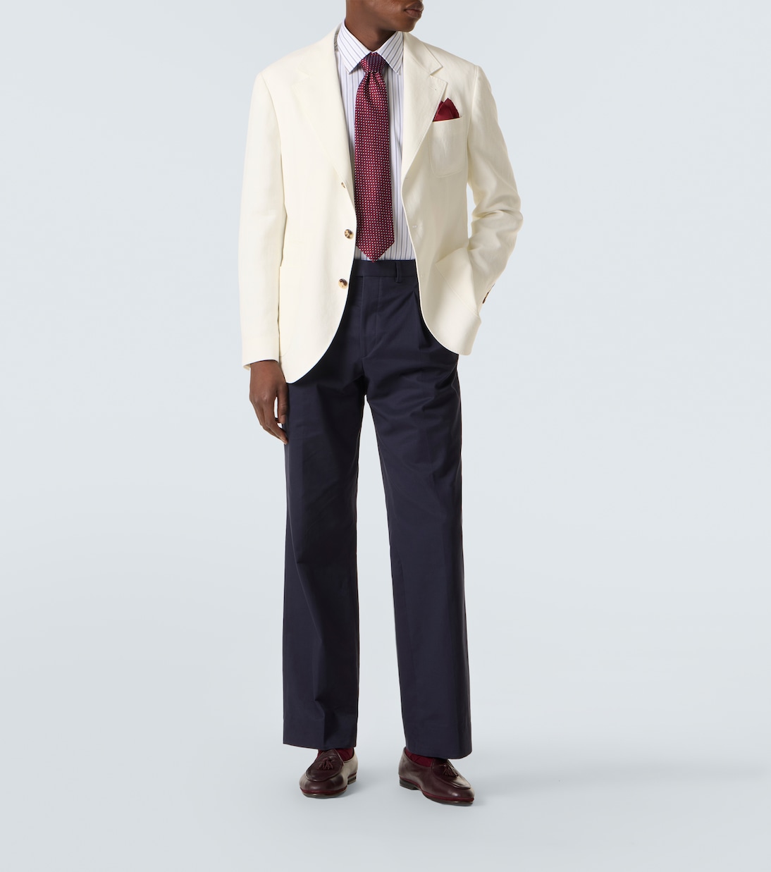 Striped cotton poplin shirt | Charvet