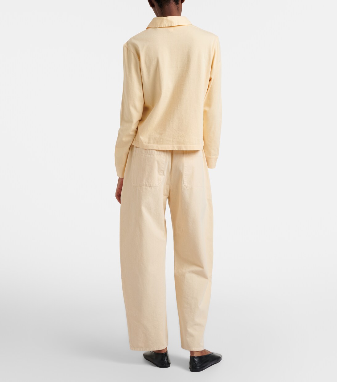 Chloe棉质桶形裤装 | Leset