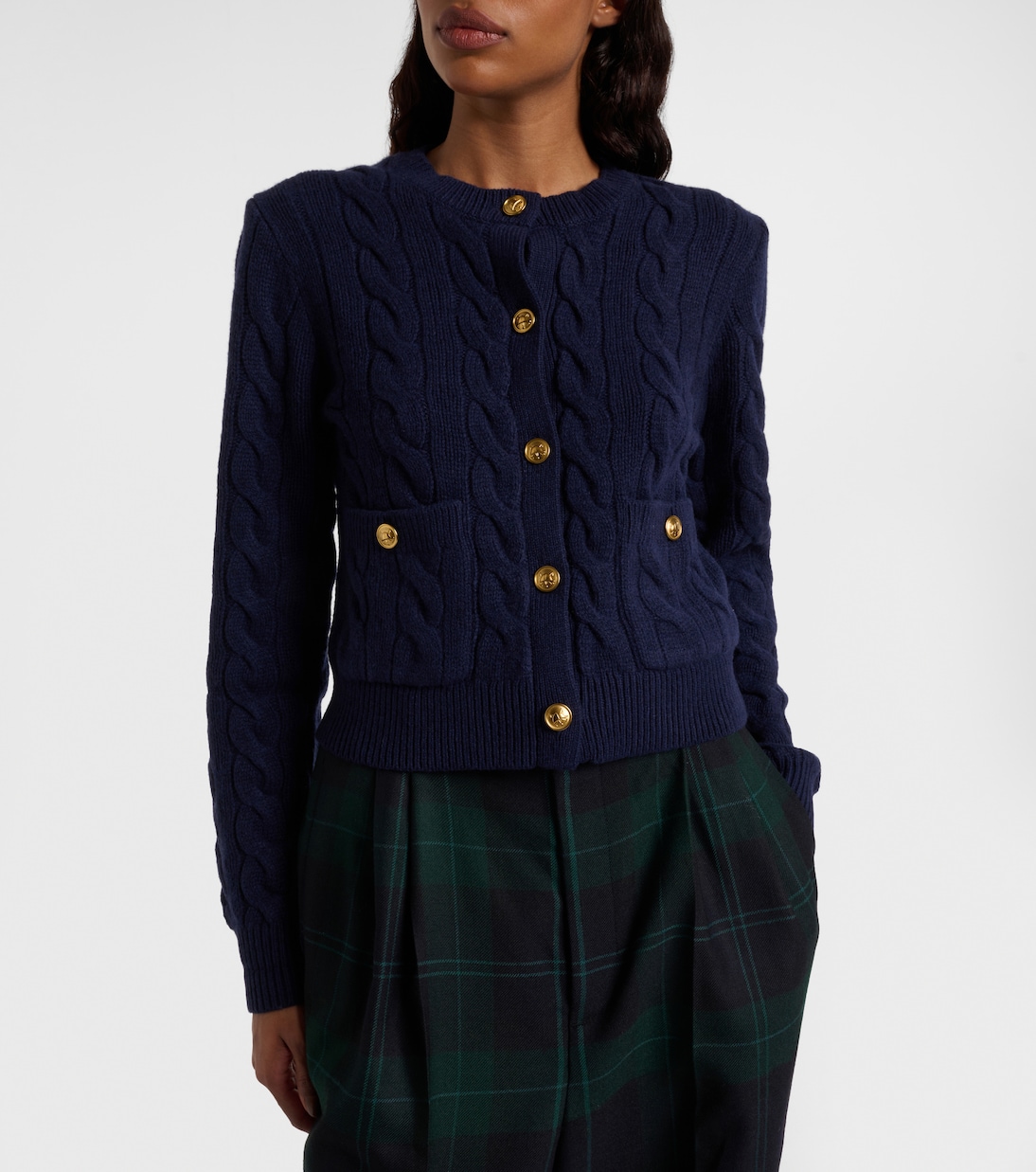 Cable-knit wool and cashmere cardigan  | Polo Ralph Lauren