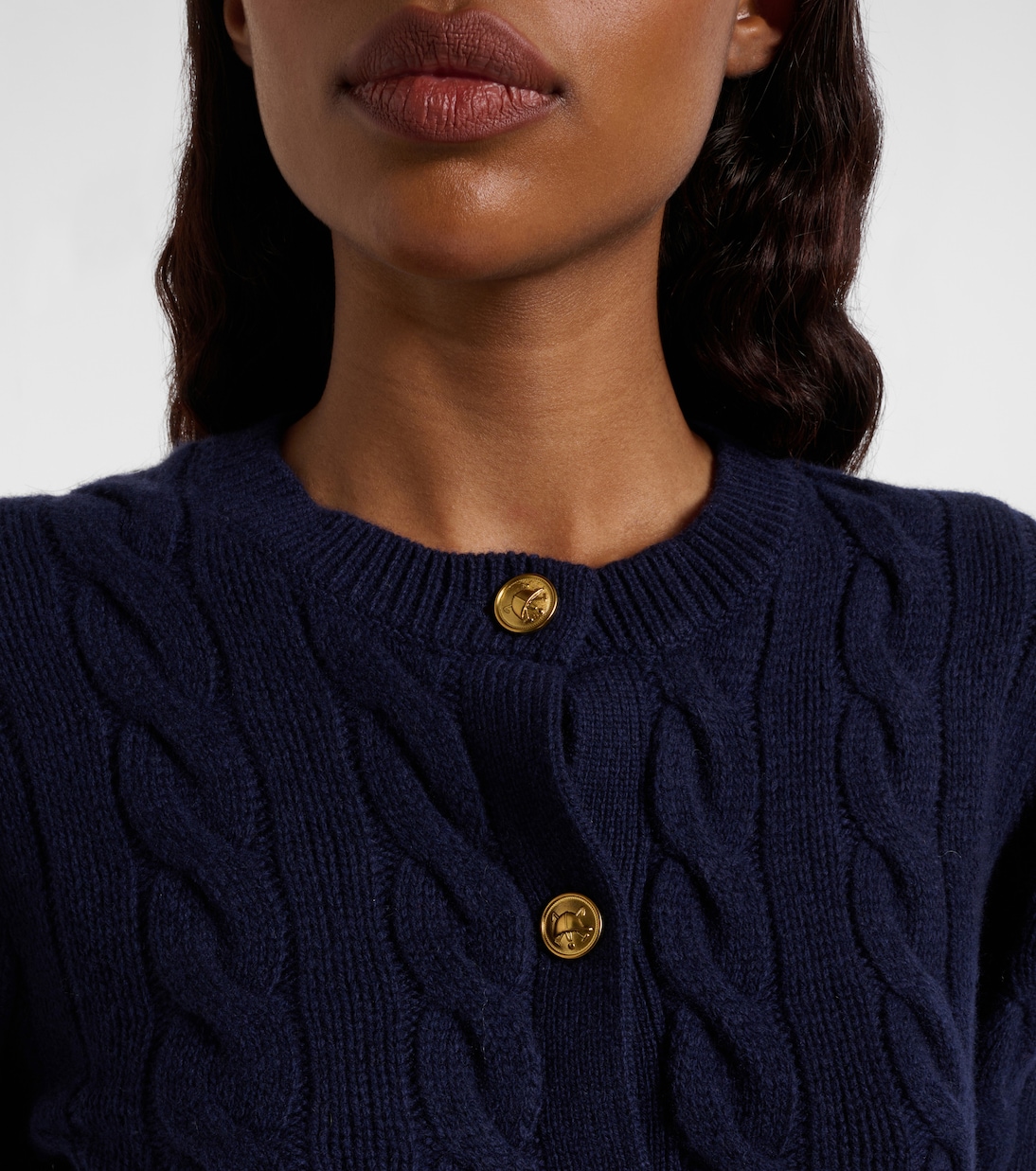 Cable-knit wool and cashmere cardigan  | Polo Ralph Lauren