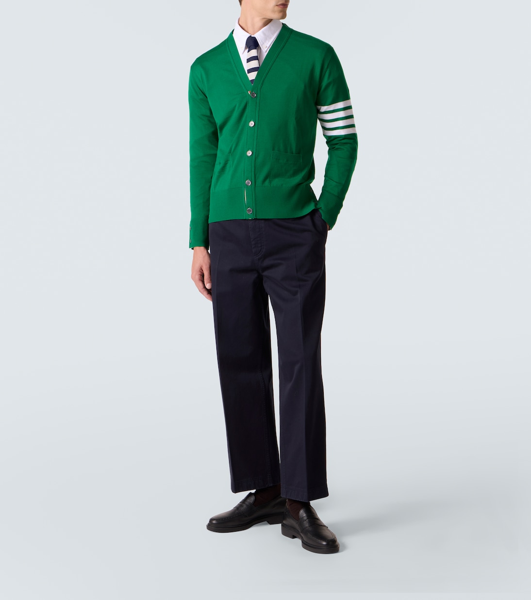 4-Bar virgin wool cardigan | Thom Browne
