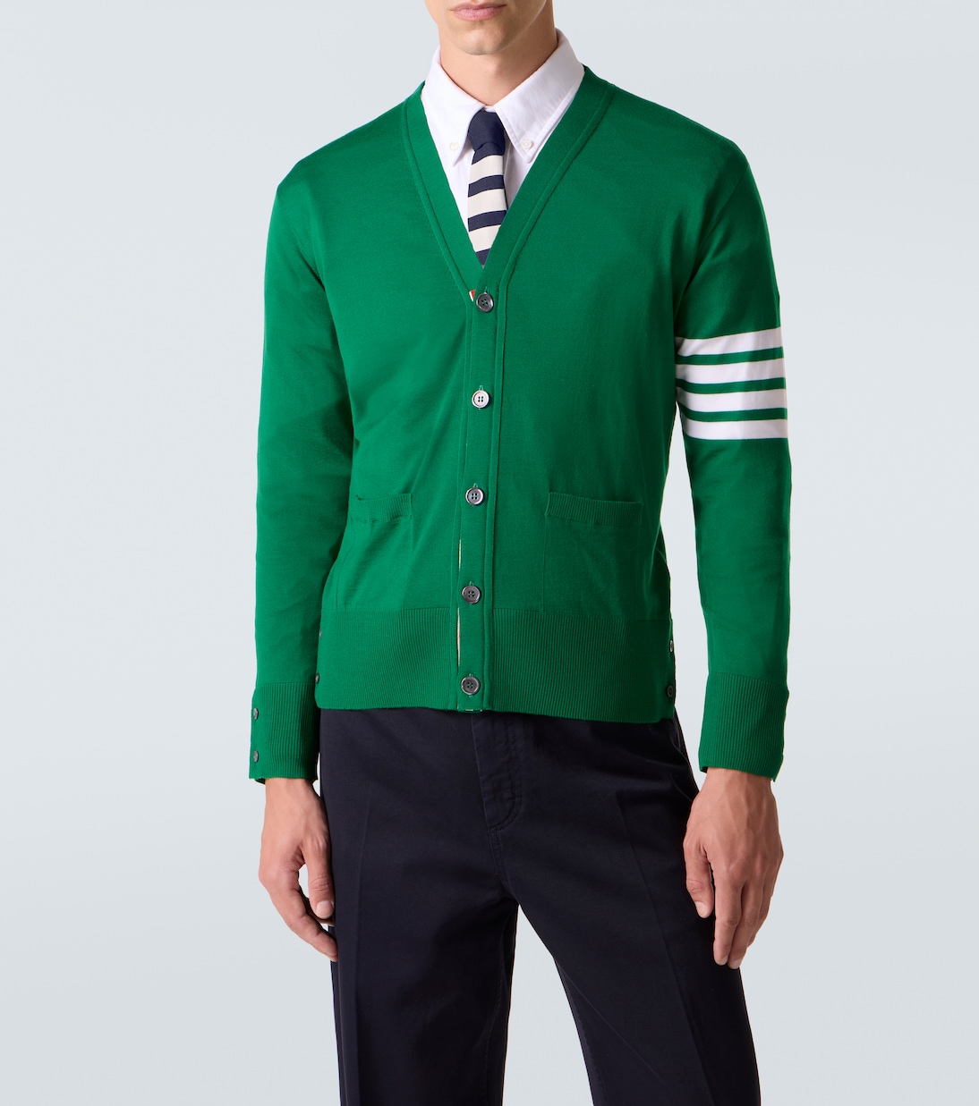 4-Bar virgin wool cardigan | Thom Browne
