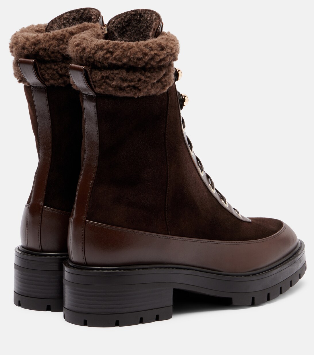 Very Cortina suede lace-up boots  | Aquazzura