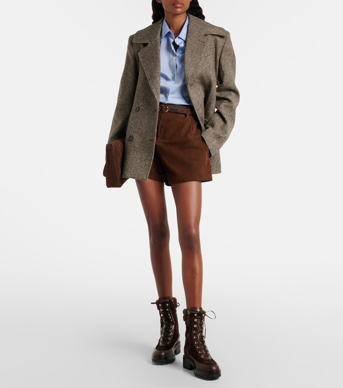 Very Cortina suede lace-up boots  | Aquazzura