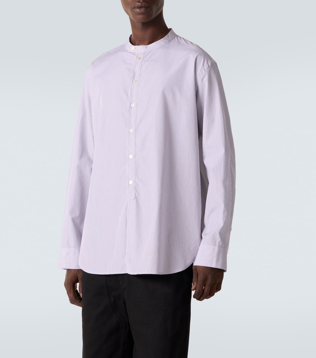 x Aaron Levine – Chemise Nick rayée en coton | Studio Nicholson