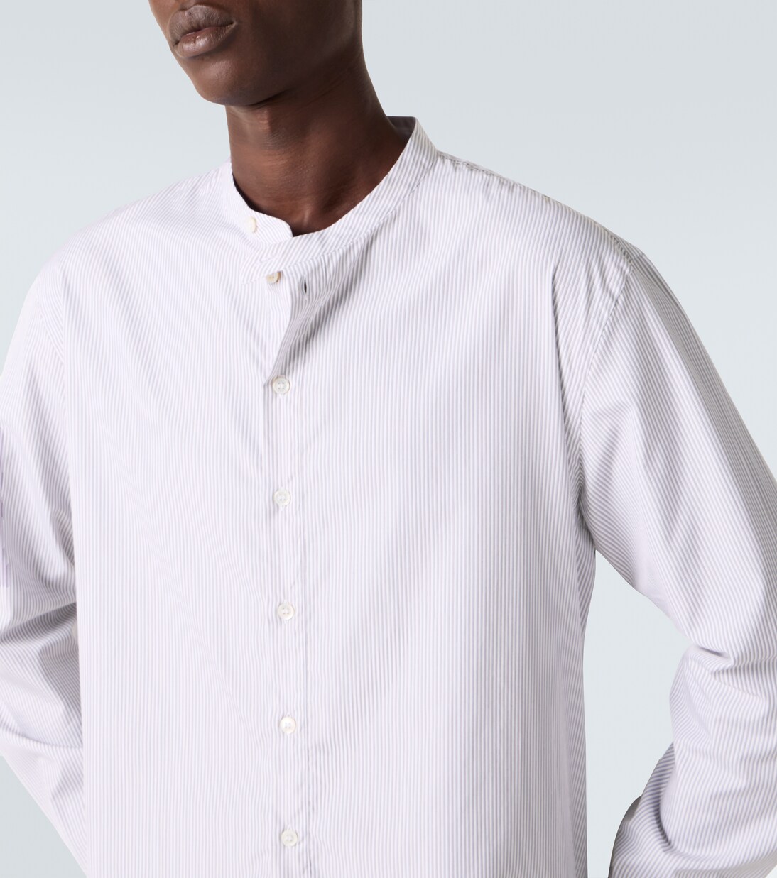 x Aaron Levine – Chemise Nick rayée en coton | Studio Nicholson