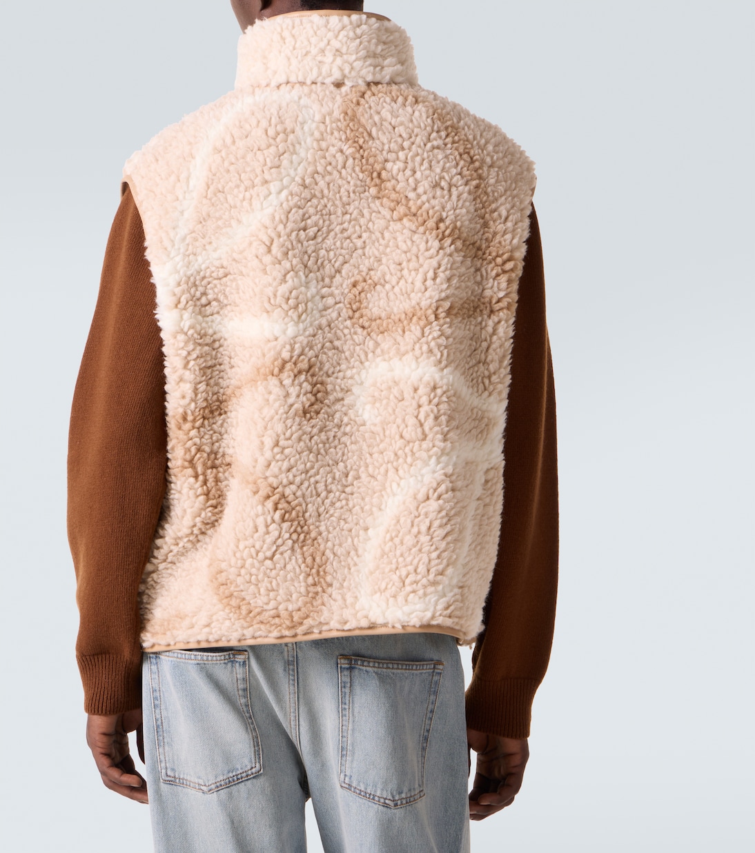 Anagram fleece jacquard vest | Loewe