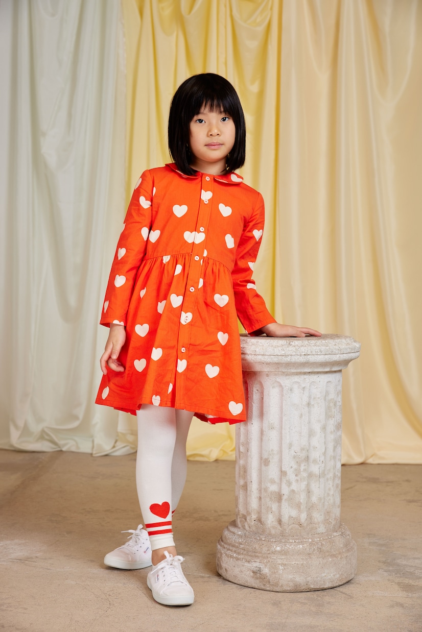 Bedrucktes Kleid aus Baumwolle | Mini Rodini