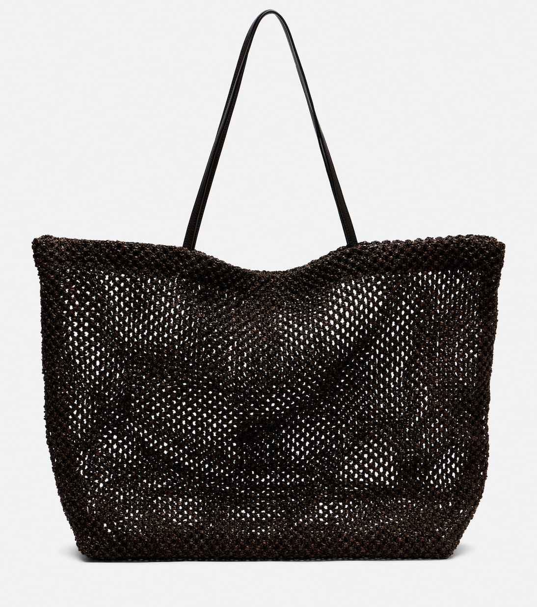 Tote Bag Barn Medium aus Mesh und Leder | The Row