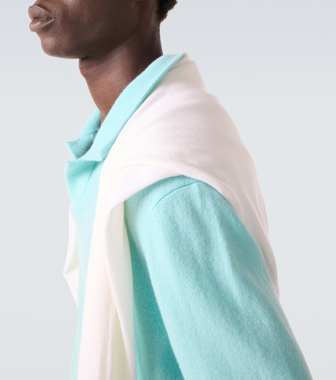 Wool and cashmere polo sweater | Allude