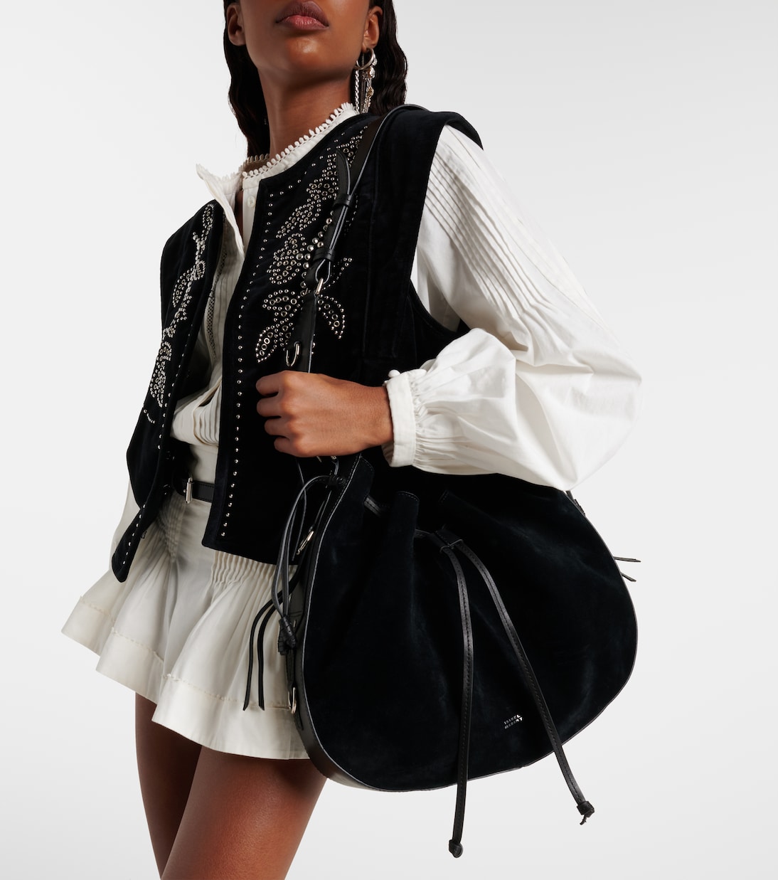 Bolton Medium suede shoulder bag | Isabel Marant