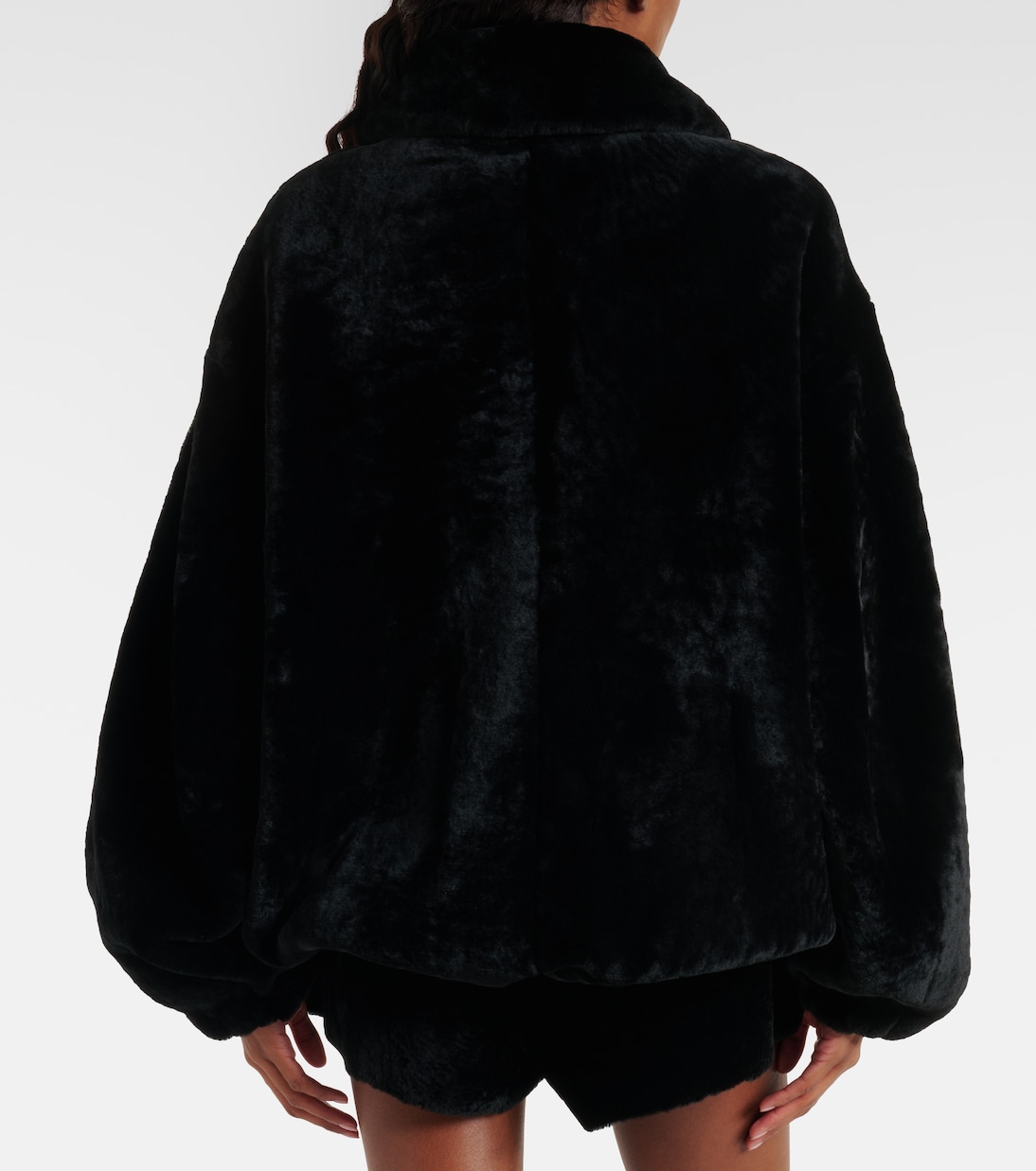 Plush shearling jacket | Nour Hammour