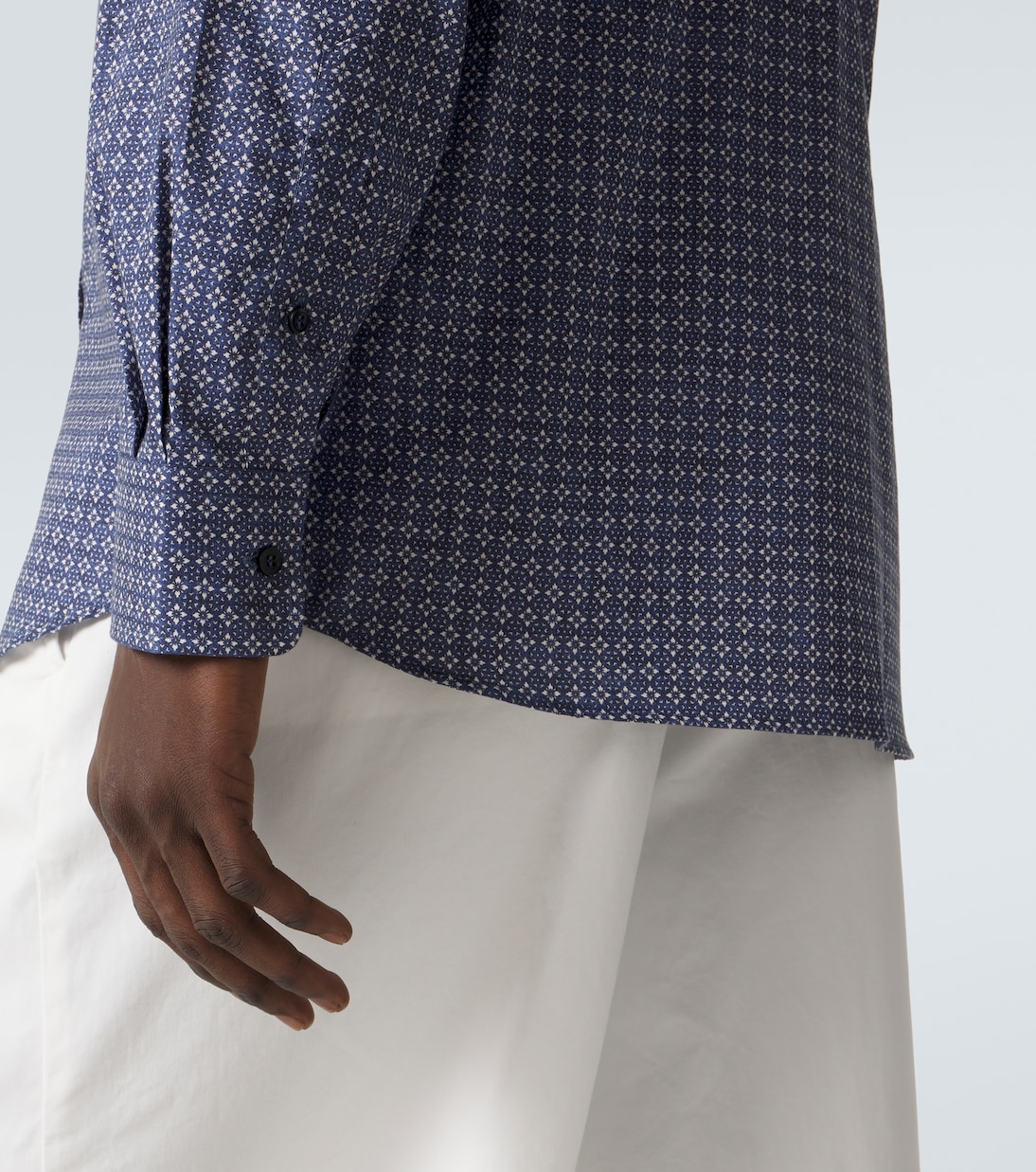 Bedrucktes Hemd aus Baumwolle | Brunello Cucinelli