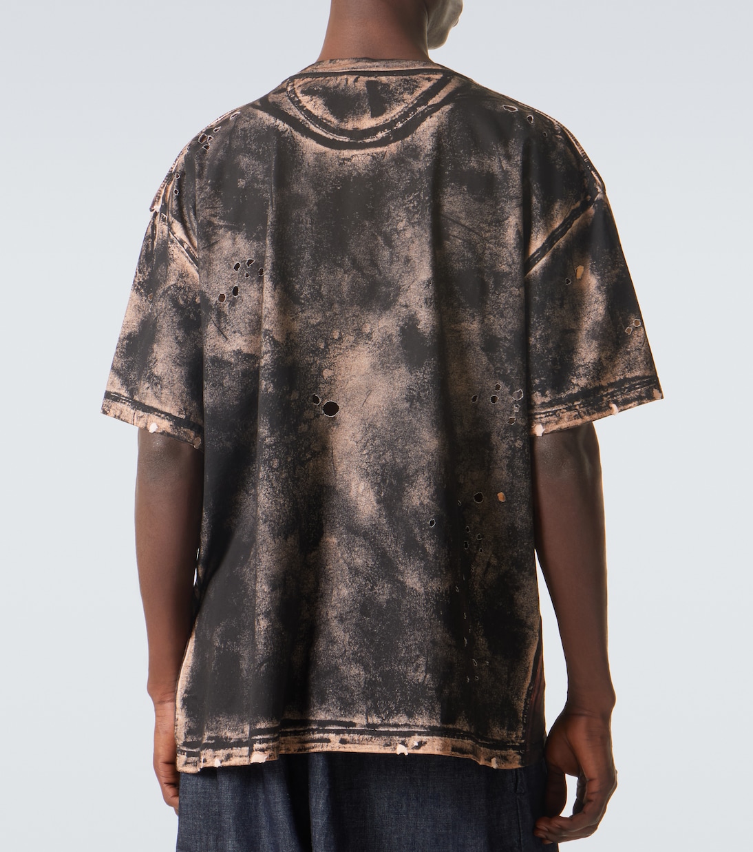 Embellished printed cotton jersey T-shirt | Acne Studios
