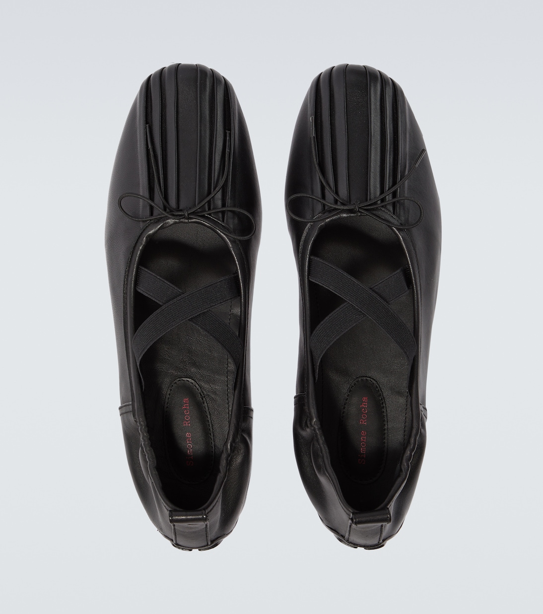 Ballerina Grip皮革平底鞋 | Simone Rocha