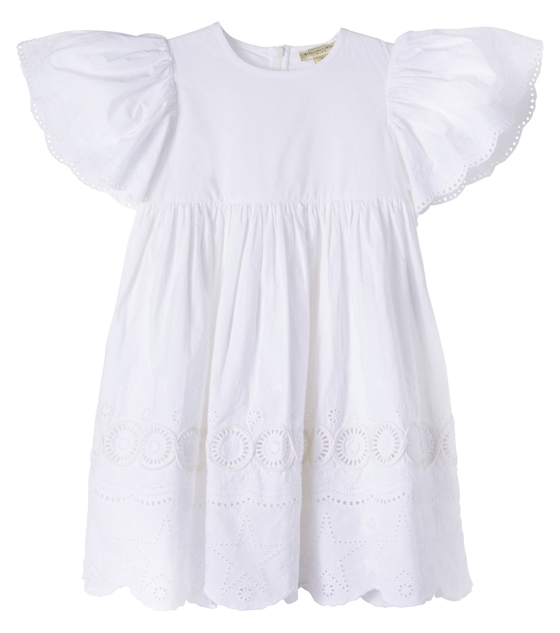 Embroidered ruffled cotton poplin dress | Stella McCartney Kids