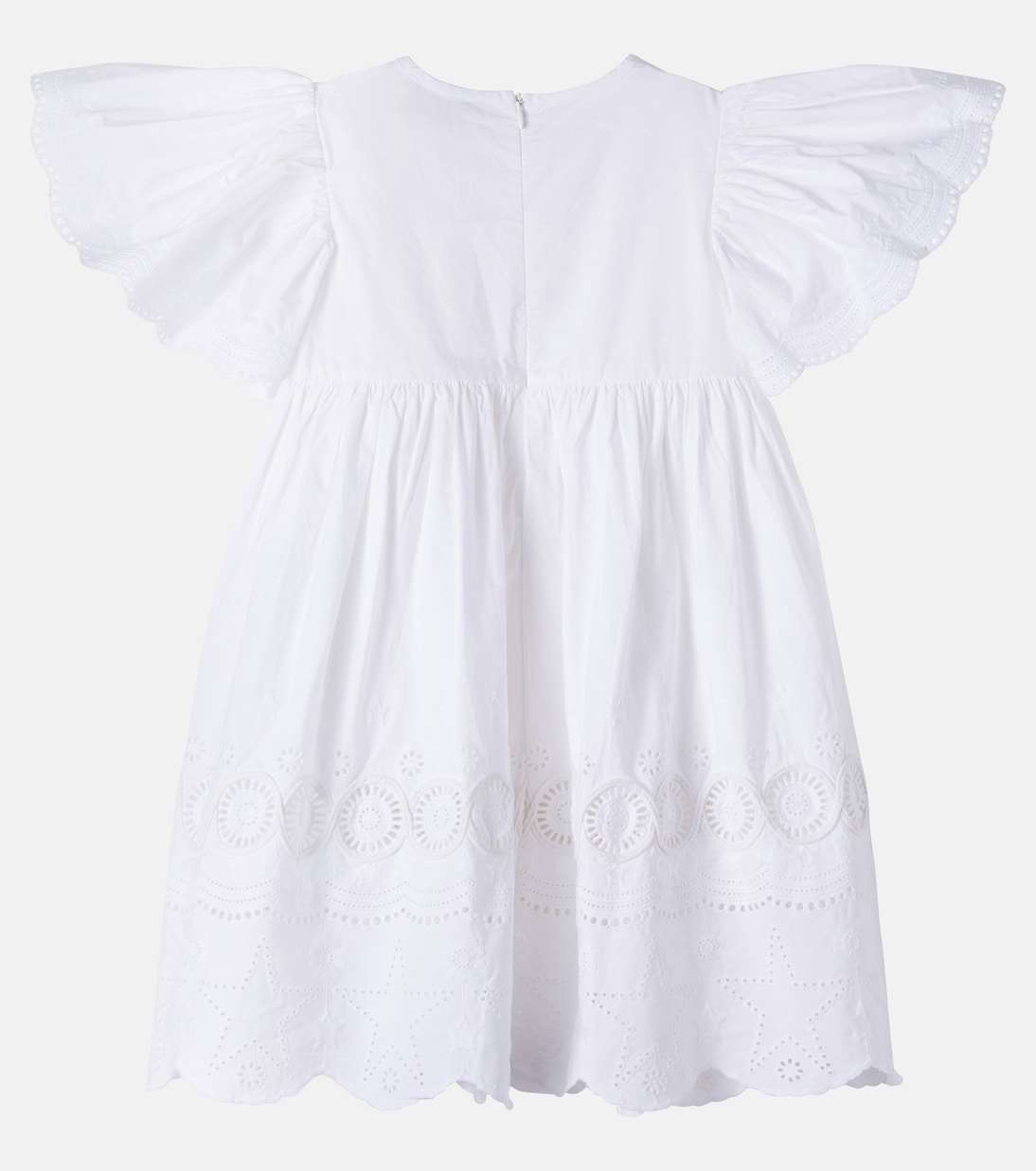 Embroidered ruffled cotton poplin dress | Stella McCartney Kids
