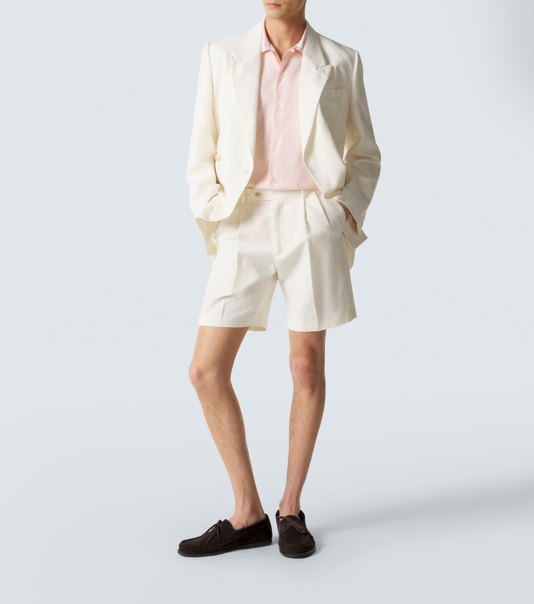 Short en laine, coton et lin | Auralee