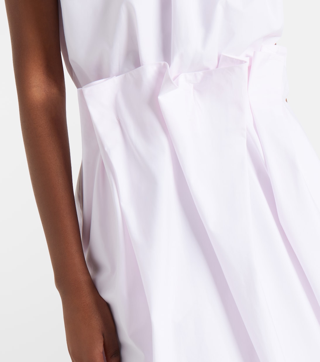 Pleated cotton pencil skirt | Simone Rocha