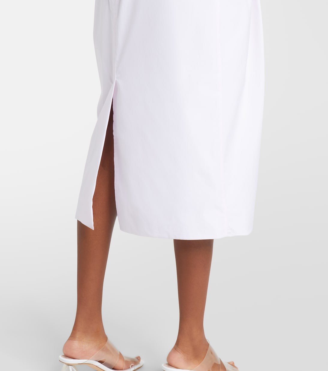 Pleated cotton pencil skirt | Simone Rocha