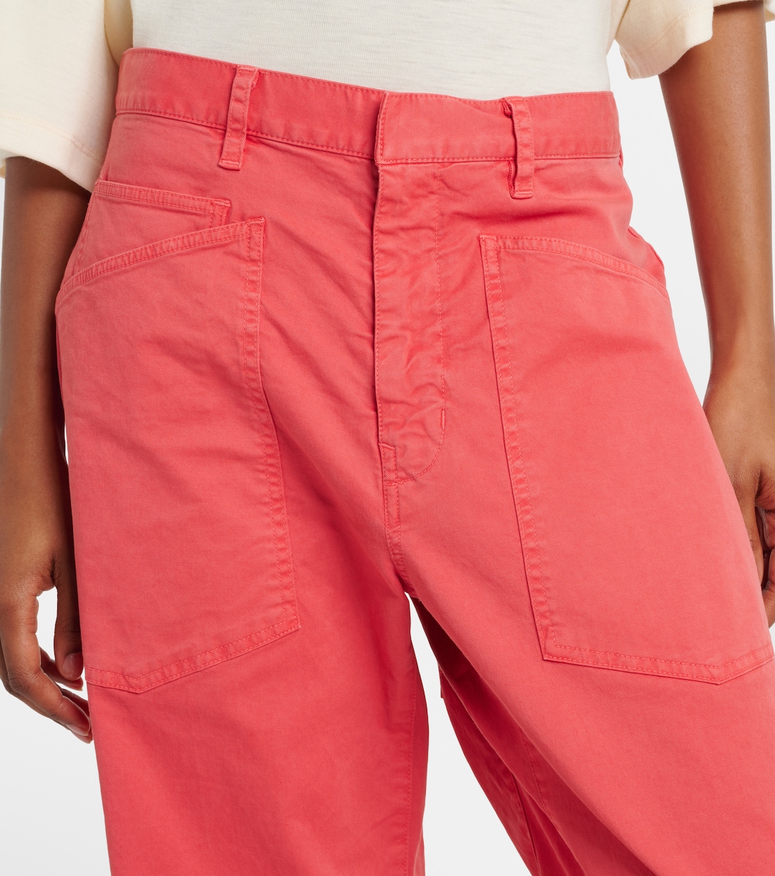 Shon cotton barrel-leg pants | Nili Lotan