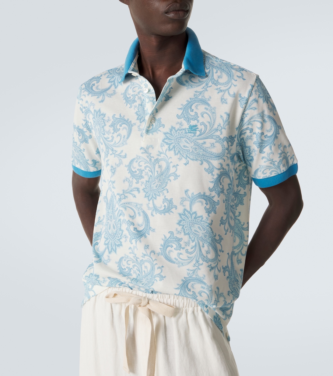 Roma paisley cotton polo shirt | Etro