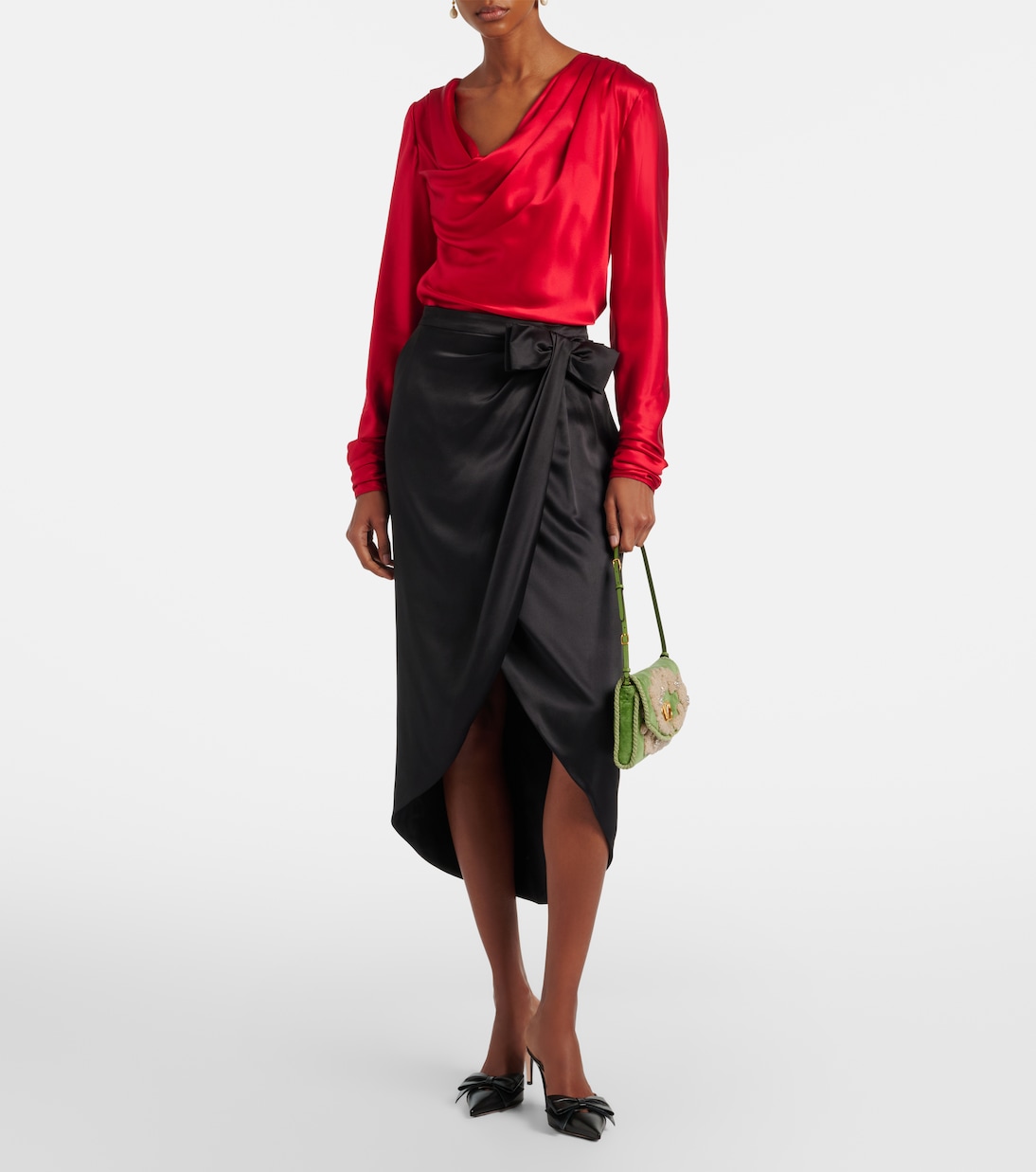 Borsa a spalla DeVain in velluto | Valentino Garavani