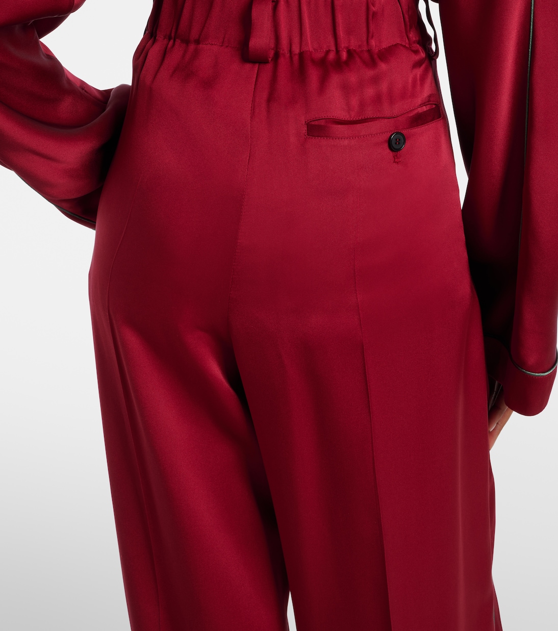 Silk satin wide-leg pants | Givenchy