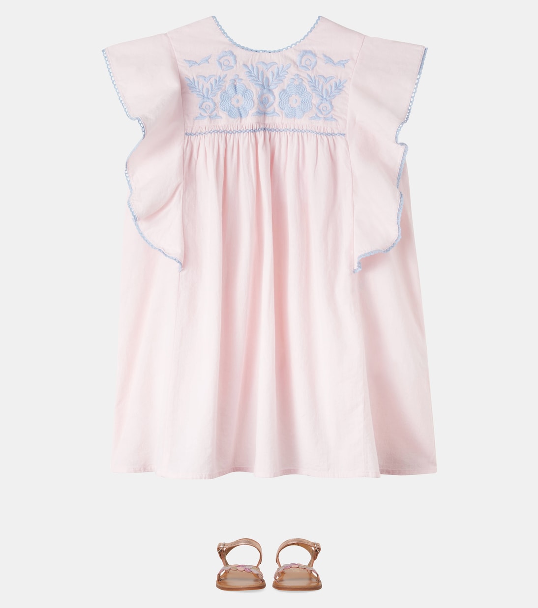 Taliana embroidered cotton dress | Louise Misha
