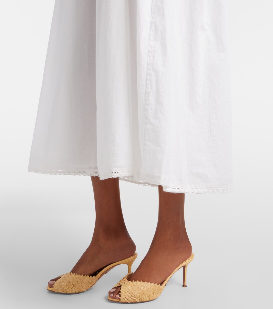 Midikleid Danielle aus Baumwolle und Spitze | Posse