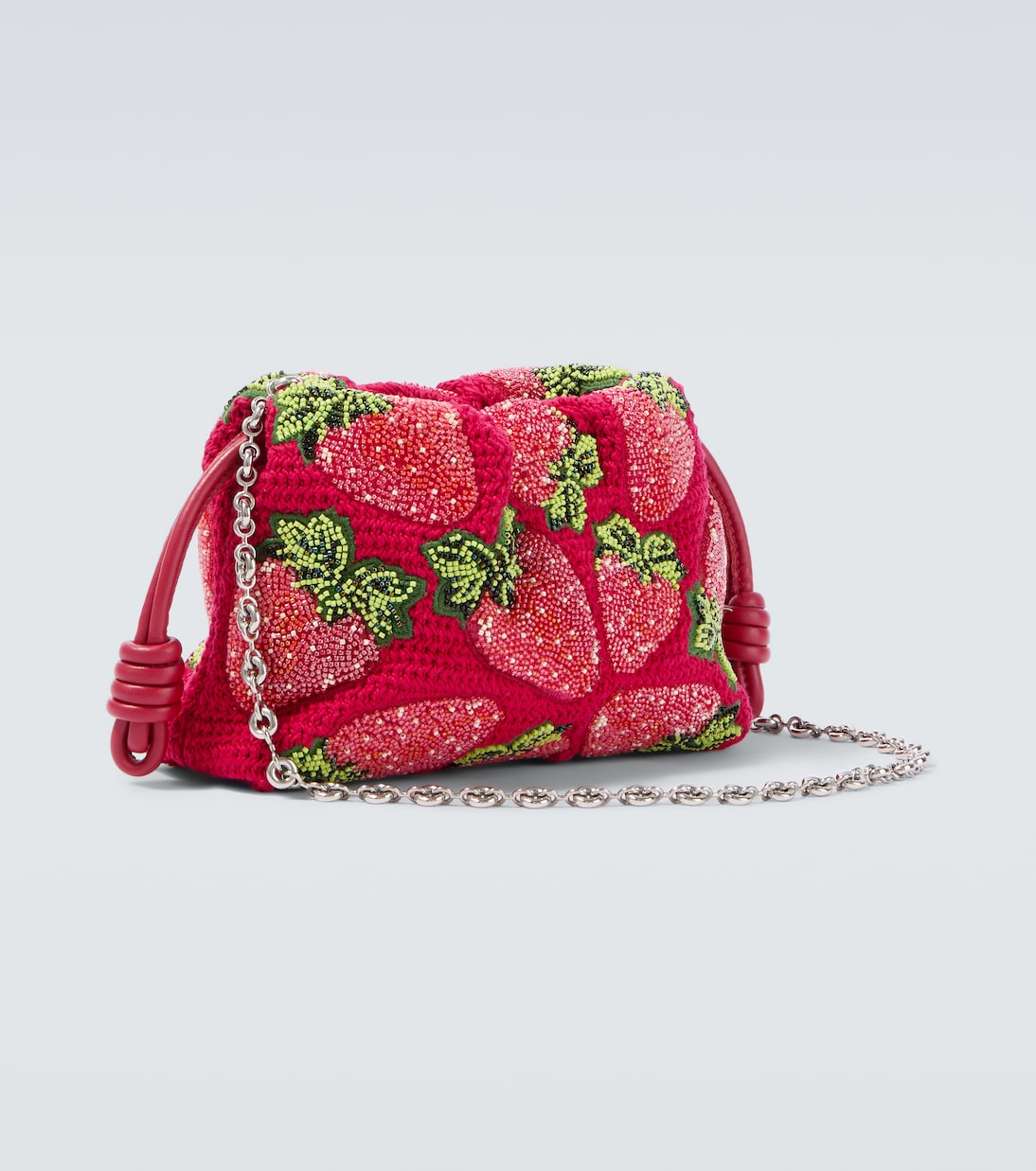 Paula's Ibiza Clutch Flamenco Strawberry Mini | Loewe