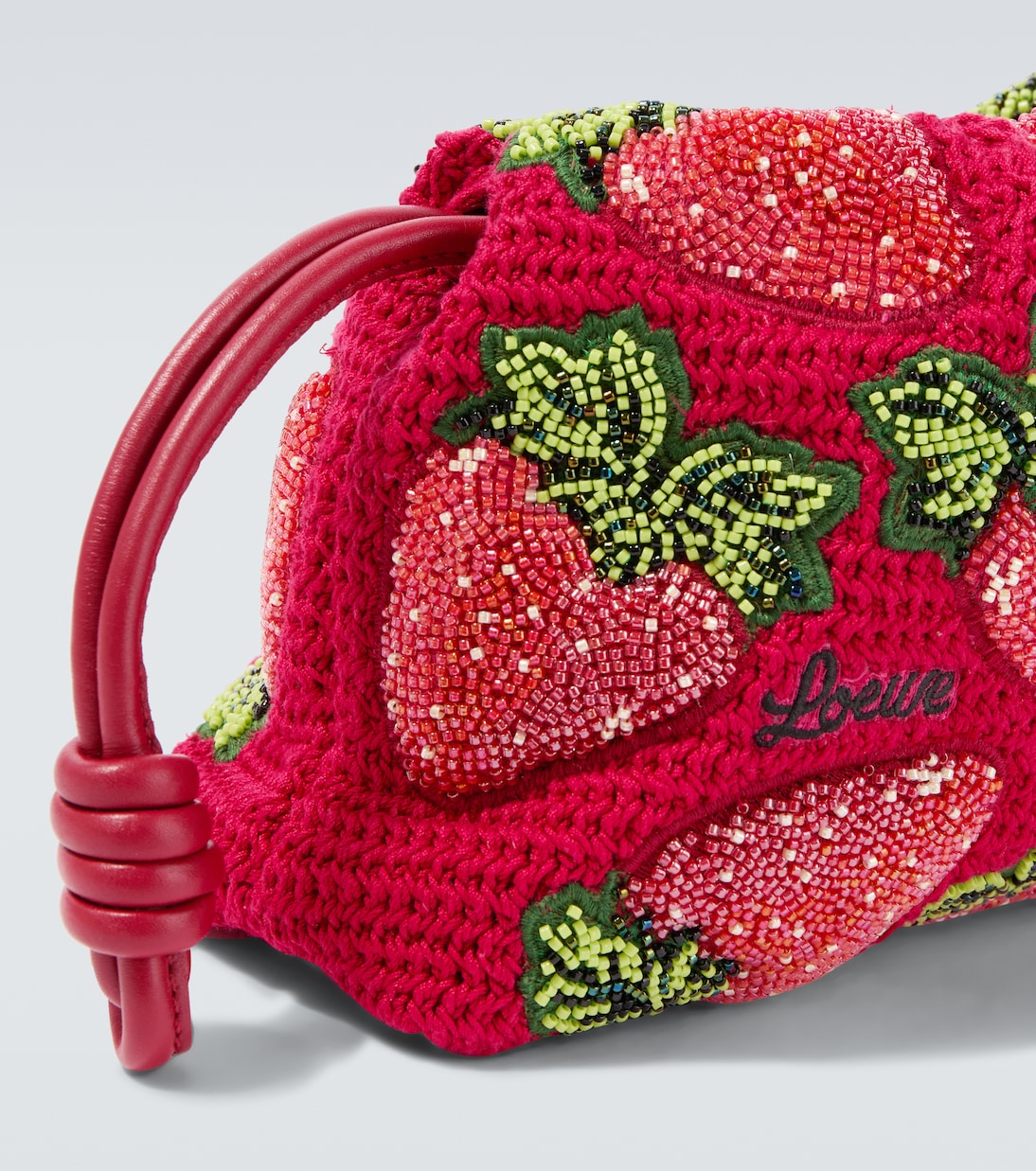 Paula's Ibiza Clutch Flamenco Strawberry Mini | Loewe