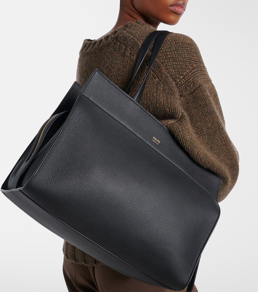 Crosby leather tote bag | Khaite